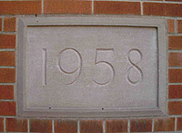 Cornerstone of David and Mary Thomson Collegiate Institute. Cornerstone of David and Mary Thomson Collegiate Institute.